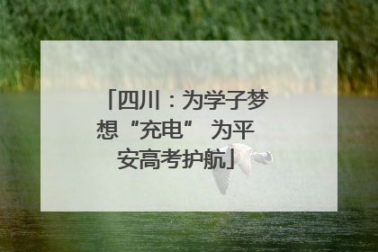 四川：为学子梦想“充电” 为平安高考护航
