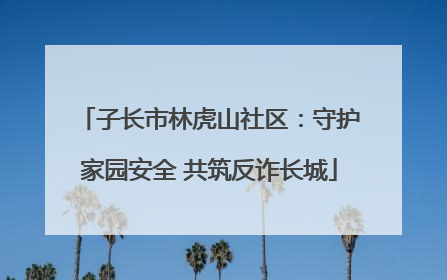 子长市林虎山社区：守护家园安全 共筑反诈长城