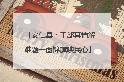 安仁县：干部真情解难题一面锦旗映民心