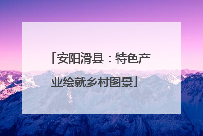 安阳滑县：特色产业绘就乡村图景