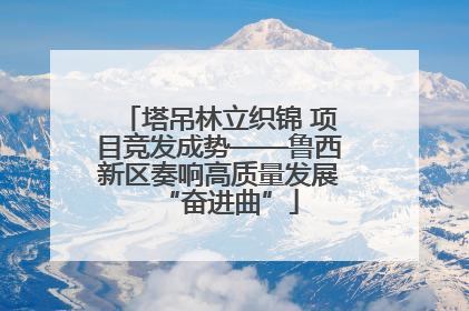 塔吊林立织锦 项目竞发成势——鲁西新区奏响高质量发展“奋进曲”