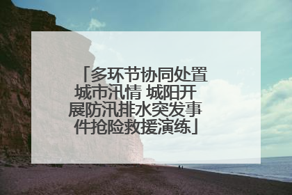 多环节协同处置城市汛情 城阳开展防汛排水突发事件抢险救援演练