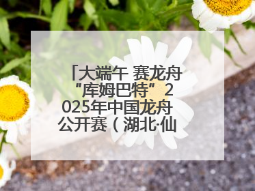 大端午 赛龙舟 “库姆巴特”2025年中国龙舟公开赛（湖北·仙桃站）开幕