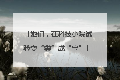 她们，在科技小院试验变“粪”成“宝”