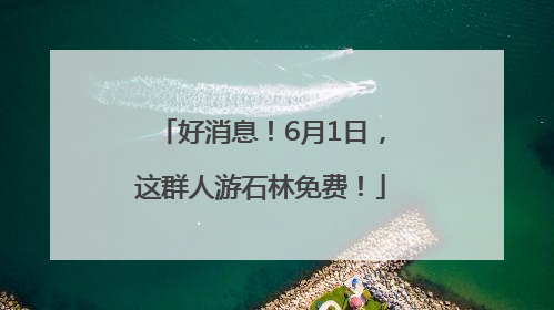 好消息！6月1日，这群人游石林免费！
