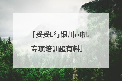 妥妥E行银川司机专项培训超有料