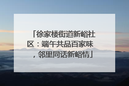 徐家楼街道新峪社区：端午共品百家味，邻里同话新峪情