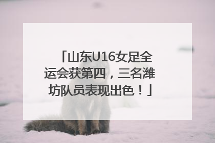 山东U16女足全运会获第四，三名潍坊队员表现出色！