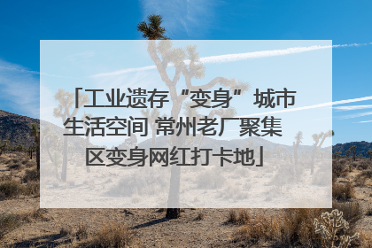 工业遗存“变身”城市生活空间 常州老厂聚集区变身网红打卡地