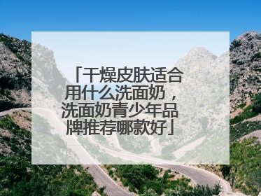干燥皮肤适合用什么洗面奶，洗面奶青少年品牌推荐哪款好