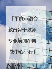 平度市融合教育骨干教师专业培训在特教中心举行