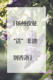 扬州仪征“送”非遗到香港
