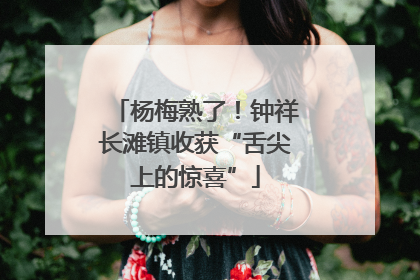 杨梅熟了！钟祥长滩镇收获“舌尖上的惊喜”