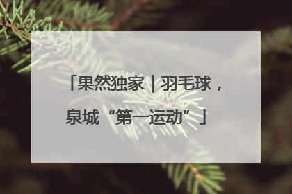 果然独家｜羽毛球，泉城“第一运动”