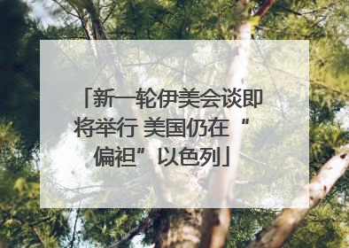 新一轮伊美会谈即将举行 美国仍在“偏袒”以色列