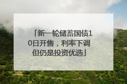 新一轮储蓄国债10日开售，利率下调但仍是投资优选