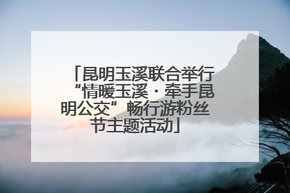 昆明玉溪联合举行“情暖玉溪・牵手昆明公交”畅行游粉丝节主题活动