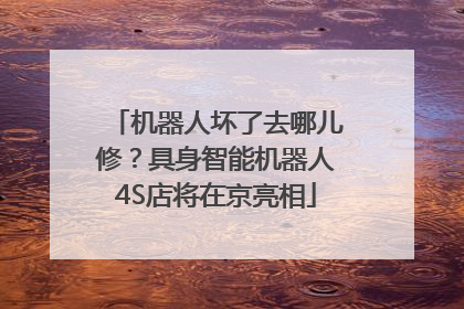 机器人坏了去哪儿修？具身智能机器人4S店将在京亮相