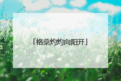 格桑灼灼向阳开