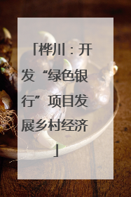 桦川：开发“绿色银行”项目发展乡村经济