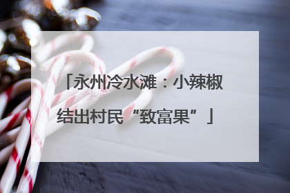 永州冷水滩：小辣椒结出村民“致富果”