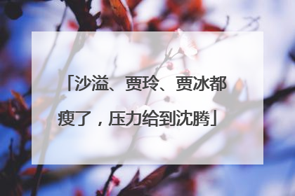 沙溢、贾玲、贾冰都瘦了，压力给到沈腾