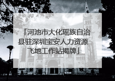 河池市大化瑶族自治县驻深圳宝安人力资源飞地工作站揭牌