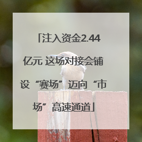 注入资金2.44亿元 这场对接会铺设“赛场”迈向“市场”高速通道