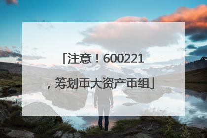 注意！600221，筹划重大资产重组