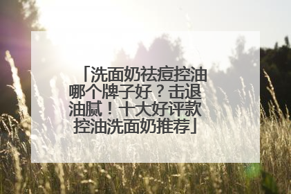 洗面奶祛痘控油哪个牌子好？击退油腻！十大好评款控油洗面奶推荐