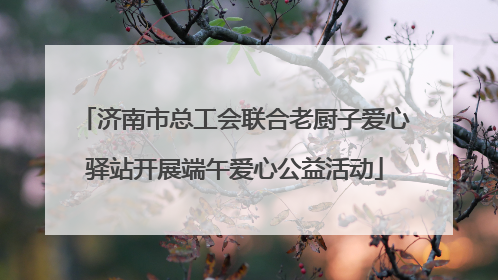 济南市总工会联合老厨子爱心驿站开展端午爱心公益活动