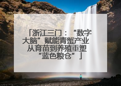 浙江三门：“数字大脑”赋能青蟹产业 从育苗到养殖重塑“蓝色粮仓”