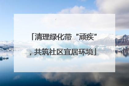 清理绿化带“顽疾”，共筑社区宜居环境