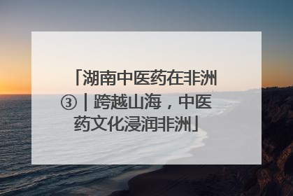 湖南中医药在非洲③｜跨越山海，中医药文化浸润非洲