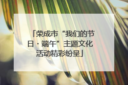 荣成市“我们的节日・端午”主题文化活动精彩纷呈
