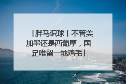 胖马识球丨不管美加墨还是西葡摩，国足唯留一地鸡毛