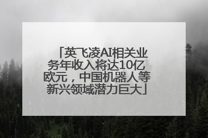 英飞凌AI相关业务年收入将达10亿欧元，中国机器人等新兴领域潜力巨大