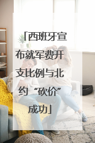 西班牙宣布就军费开支比例与北约“砍价”成功