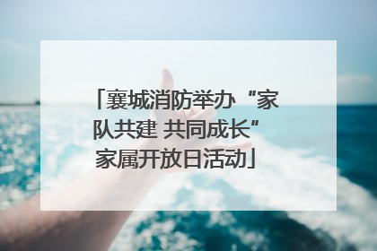 襄城消防举办“家队共建 共同成长”家属开放日活动