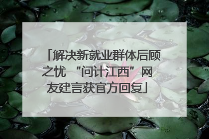 解决新就业群体后顾之忧 “问计江西”网友建言获官方回复