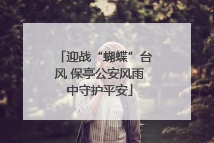 迎战“蝴蝶”台风 保亭公安风雨中守护平安