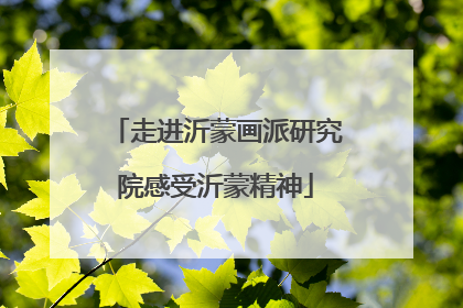 走进沂蒙画派研究院感受沂蒙精神
