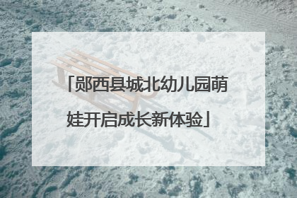 郧西县城北幼儿园萌娃开启成长新体验