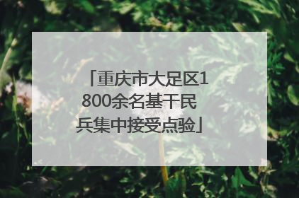 重庆市大足区1800余名基干民兵集中接受点验