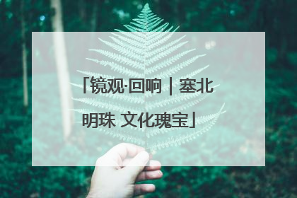 镜观·回响｜塞北明珠 文化瑰宝