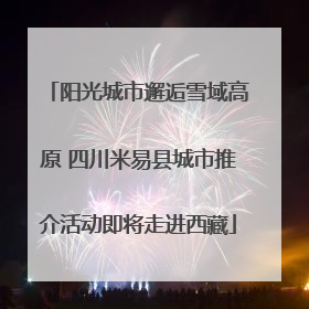 阳光城市邂逅雪域高原 四川米易县城市推介活动即将走进西藏