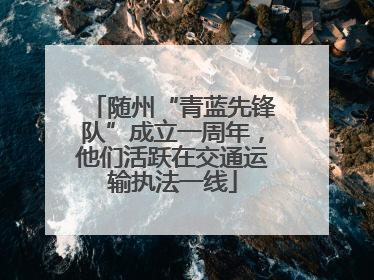随州“青蓝先锋队”成立一周年，他们活跃在交通运输执法一线