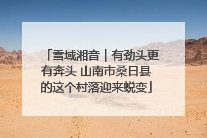 雪域湘音｜有劲头更有奔头 山南市桑日县的这个村落迎来蜕变