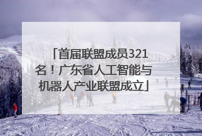 首届联盟成员321名！广东省人工智能与机器人产业联盟成立