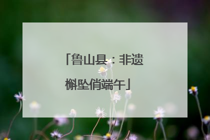 鲁山县：非遗槲坠俏端午